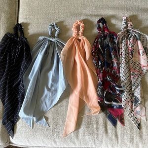 Anthropologie scarf scrunchies